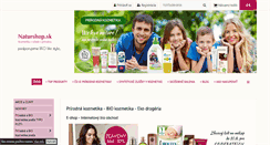 Desktop Screenshot of naturshop.sk