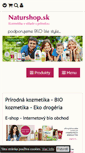 Mobile Screenshot of naturshop.sk