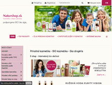 Tablet Screenshot of naturshop.sk
